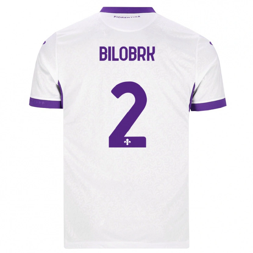 Danxen Men Ante Bilobrk #2 White Purple Away Jersey 2026/27 T-Shirt