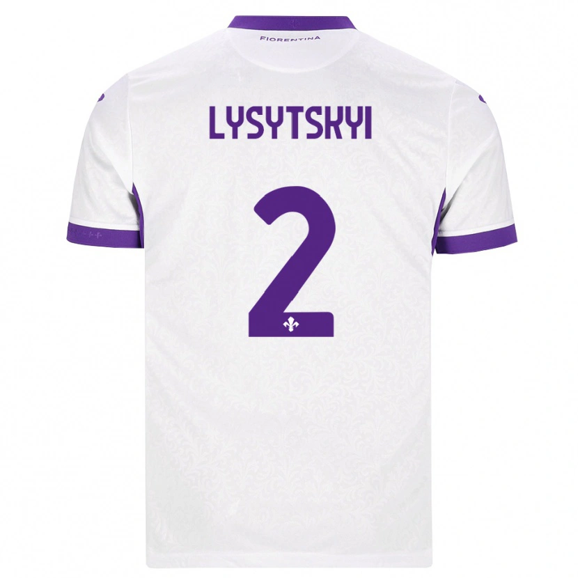 Danxen Men Andriy Lysytskyi #2 White Purple Away Jersey 2026/27 T-Shirt