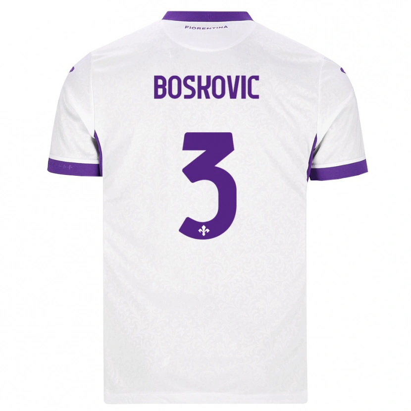 Danxen Men Matko Boskovic #3 White Purple Away Jersey 2026/27 T-Shirt
