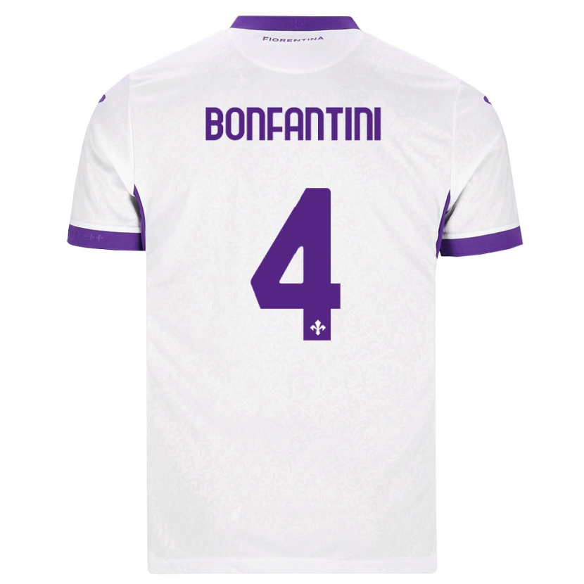 Danxen Men Agnese Bonfantini #4 White Purple Away Jersey 2026/27 T-Shirt