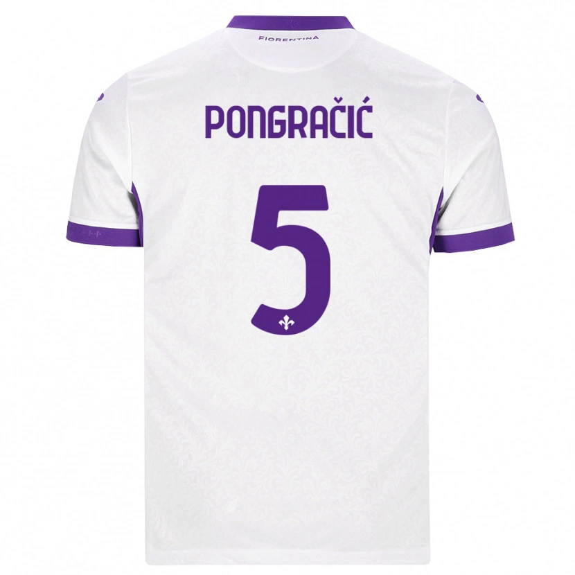 Danxen Men Marin Pongracic #5 White Purple Away Jersey 2026/27 T-Shirt