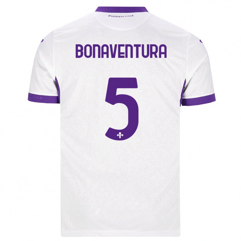 Danxen Men Giacomo Bonaventura #5 White Purple Away Jersey 2026/27 T-Shirt