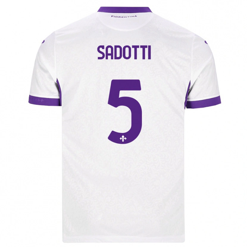 Danxen Men Edoardo Sadotti #5 White Purple Away Jersey 2026/27 T-Shirt
