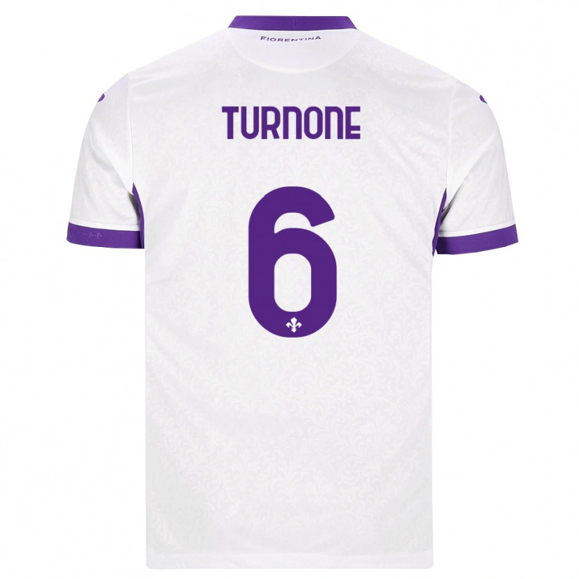 Danxen Men Niccolò Turnone #6 White Purple Away Jersey 2026/27 T-Shirt