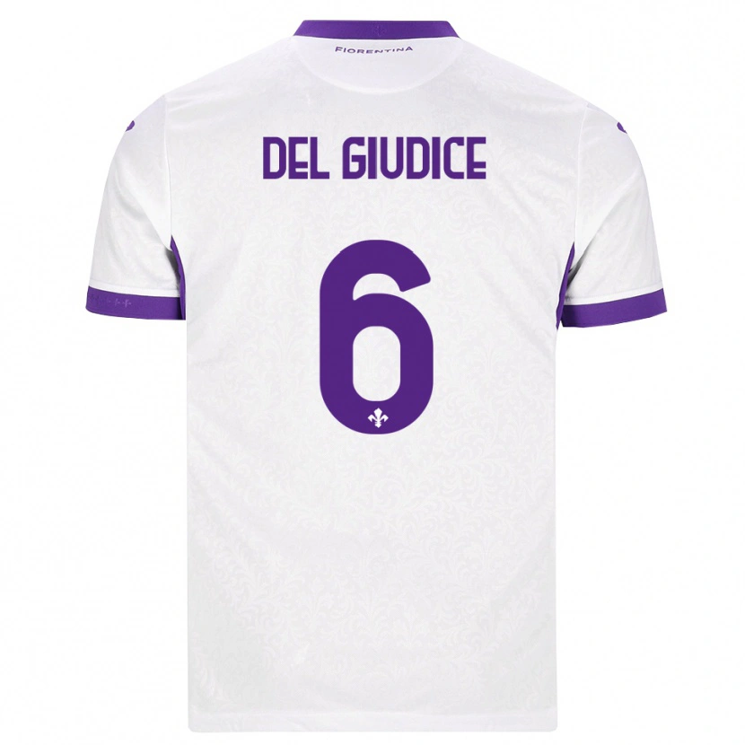 Danxen Men Nicolas Del Giudice #6 White Purple Away Jersey 2026/27 T-Shirt