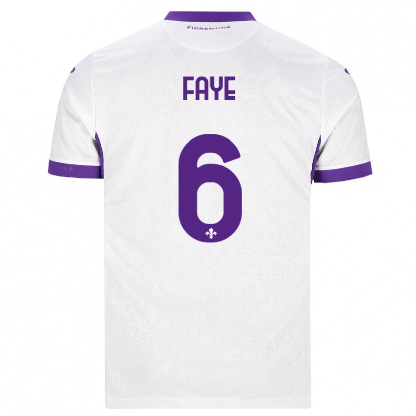 Danxen Men Moussa Faye #6 White Purple Away Jersey 2026/27 T-Shirt