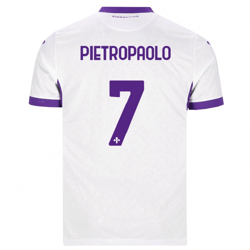 Danxen Men Mario Pietropaolo #7 White Purple Away Jersey 2026/27 T-Shirt