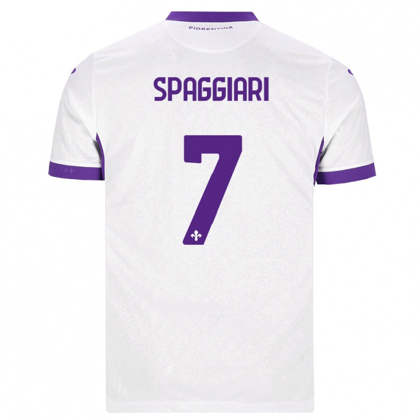 Danxen Men Riccardo Spaggiari #7 White Purple Away Jersey 2026/27 T-Shirt