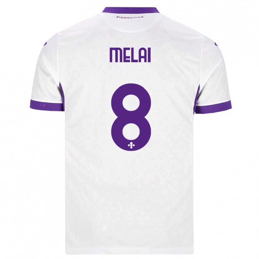 Danxen Men Christian Melai #8 White Purple Away Jersey 2026/27 T-Shirt