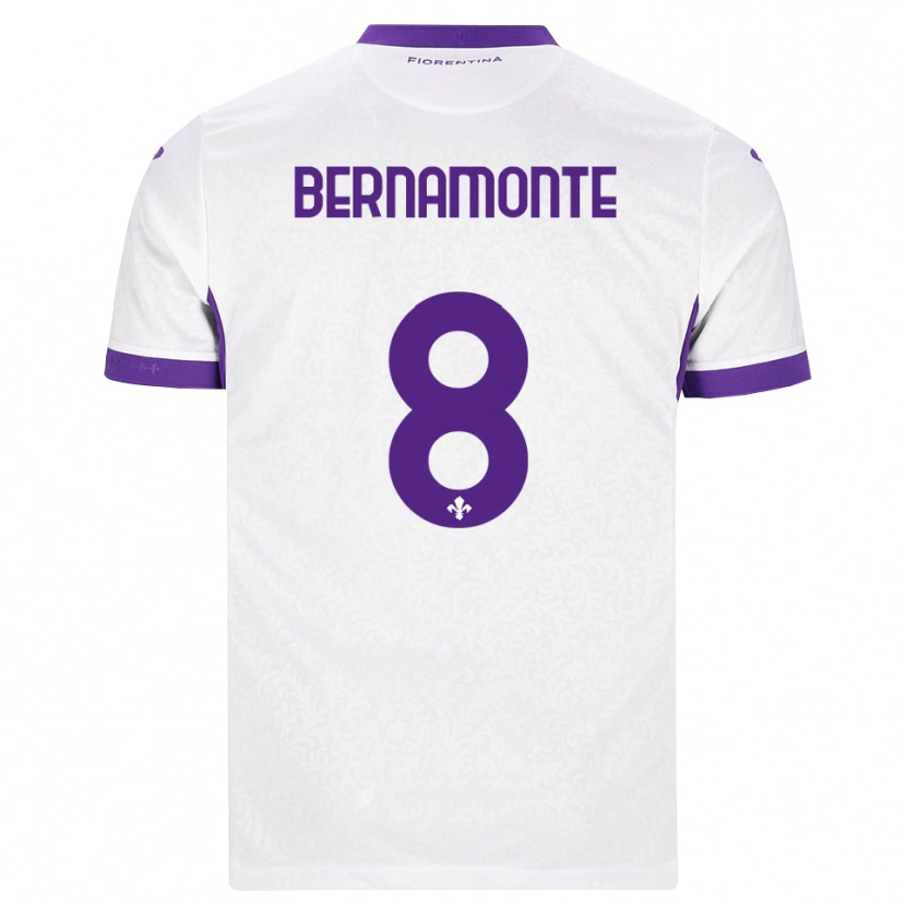 Danxen Men Lorenzo Bernamonte #8 White Purple Away Jersey 2026/27 T-Shirt