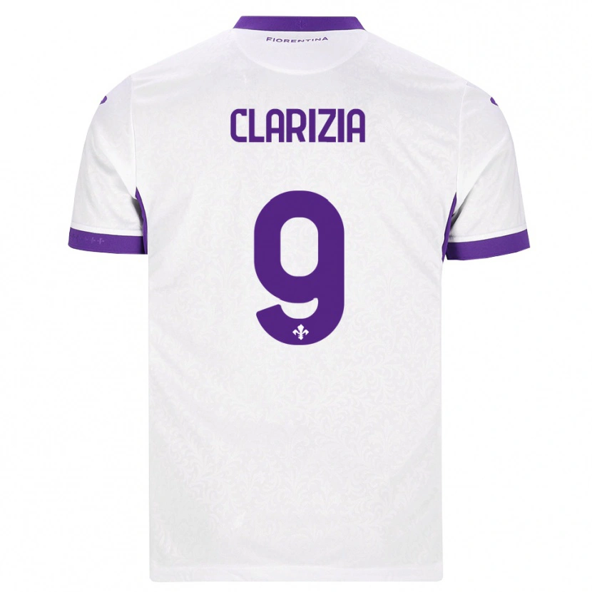 Danxen Men Leonardo Clarizia #9 White Purple Away Jersey 2026/27 T-Shirt