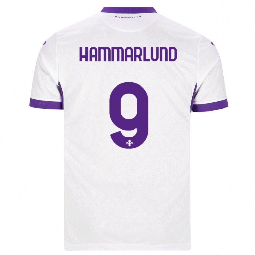 Danxen Men Pauline Hammarlund #9 White Purple Away Jersey 2026/27 T-Shirt