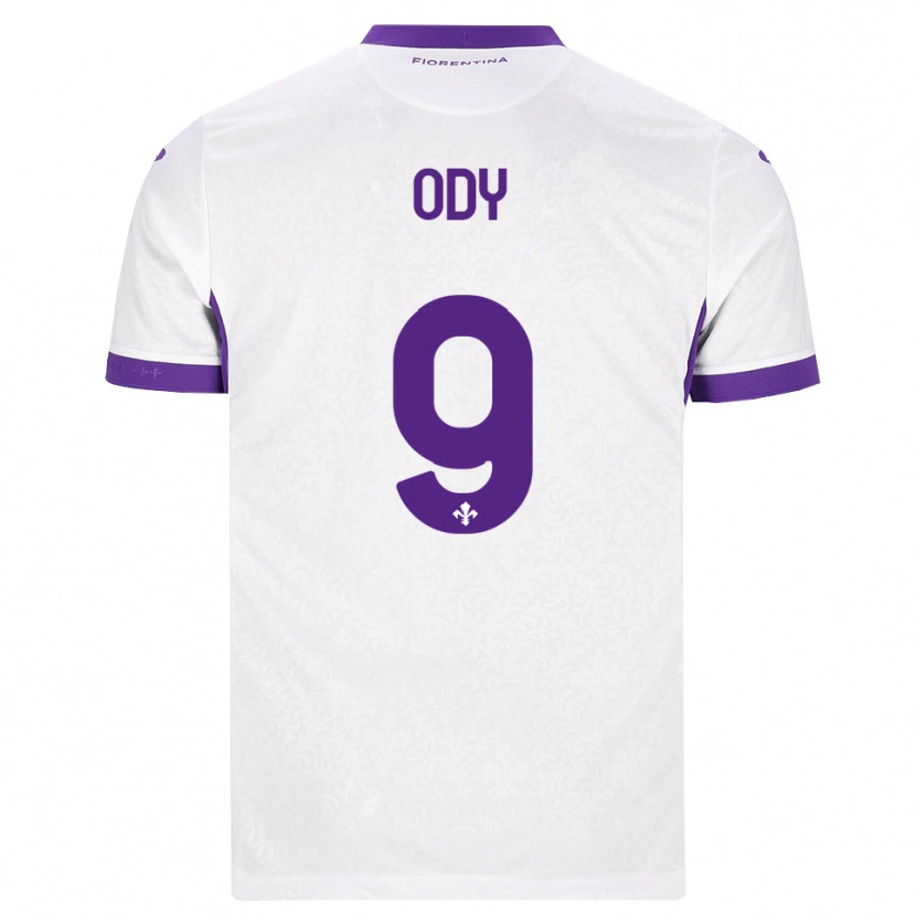 Danxen Men Edwin Ody #9 White Purple Away Jersey 2026/27 T-Shirt