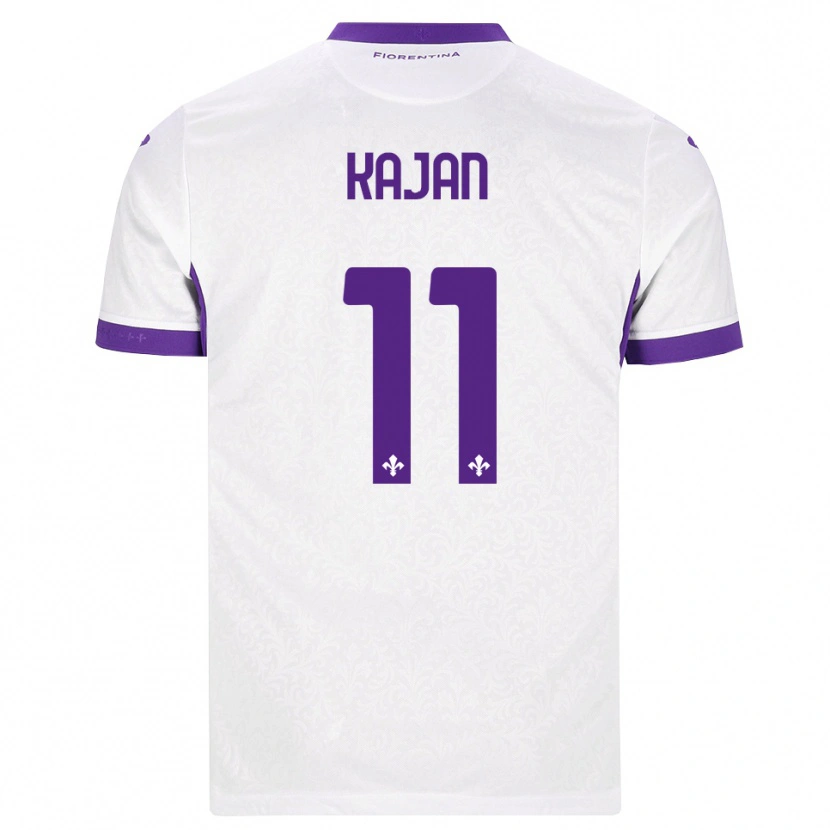 Danxen Men Zsanett Kaján #11 White Purple Away Jersey 2026/27 T-Shirt