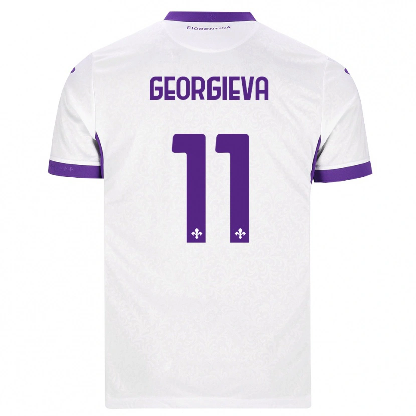 Danxen Men Marina Georgieva #11 White Purple Away Jersey 2026/27 T-Shirt