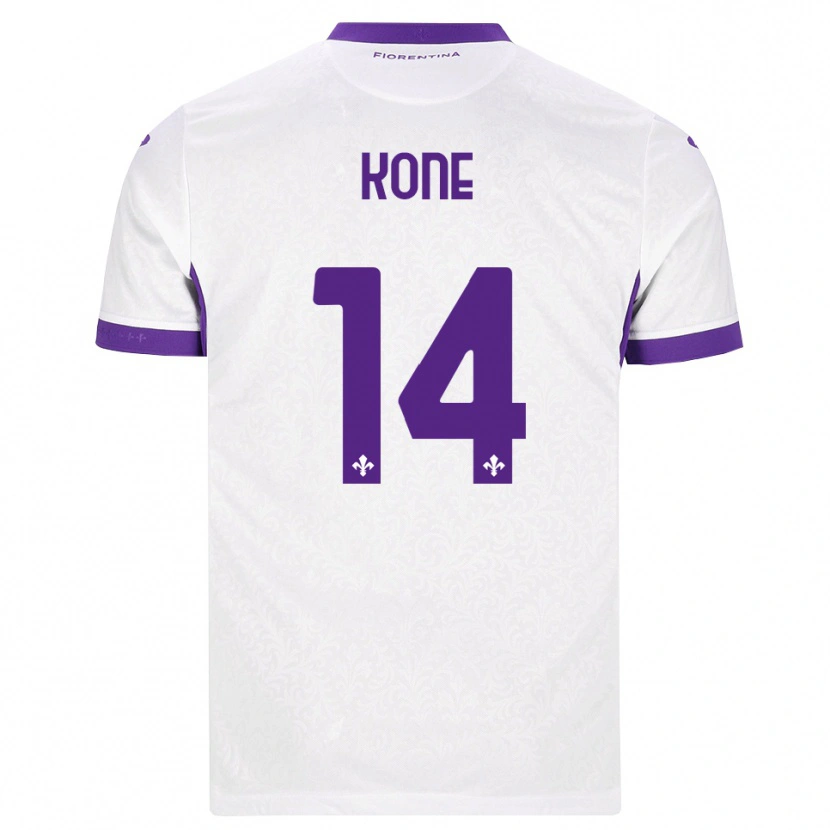 Danxen Men Mevale Kone #14 White Purple Away Jersey 2026/27 T-Shirt