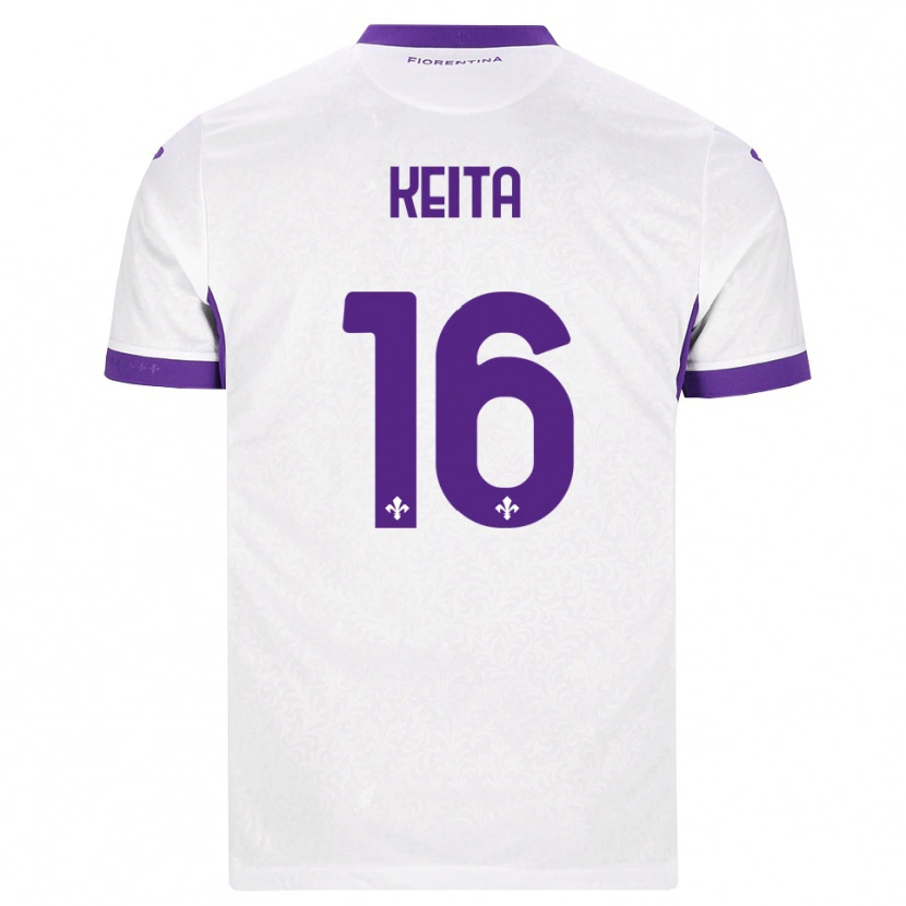 Danxen Men Bala Keita #16 White Purple Away Jersey 2026/27 T-Shirt