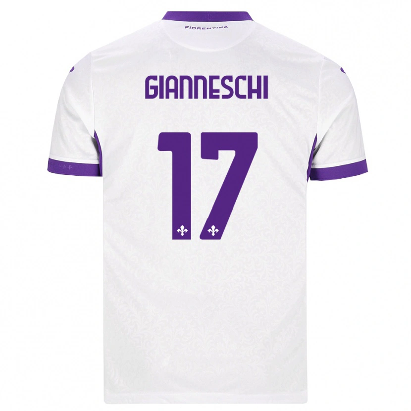 Danxen Men Noah Gianneschi #17 White Purple Away Jersey 2026/27 T-Shirt