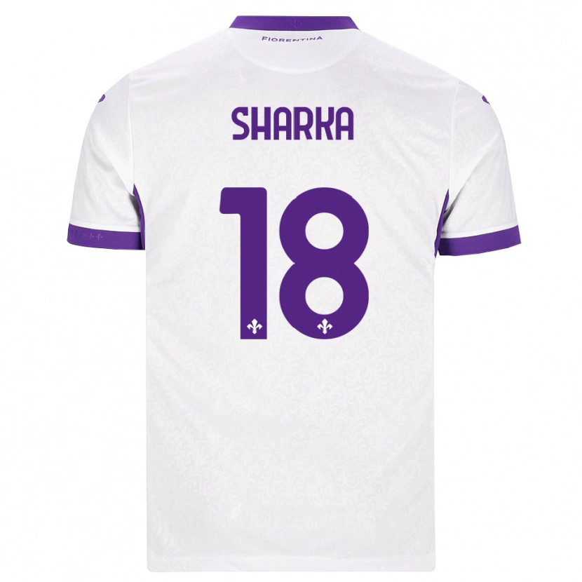 Danxen Men Gentjan Sharka #18 White Purple Away Jersey 2026/27 T-Shirt