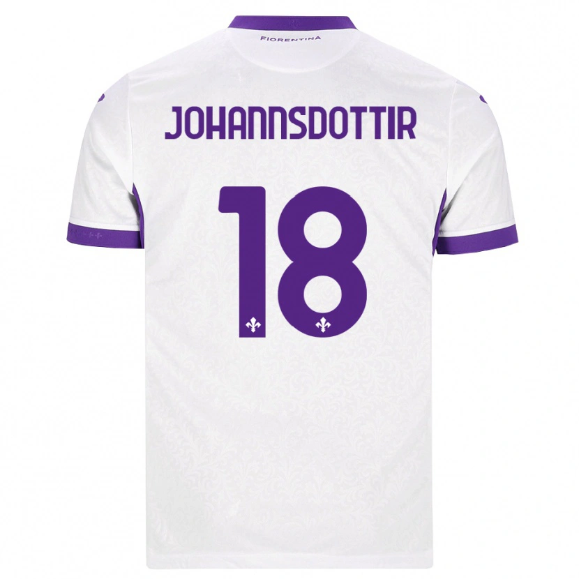 Danxen Men Alexandra Johannsdottir #18 White Purple Away Jersey 2026/27 T-Shirt
