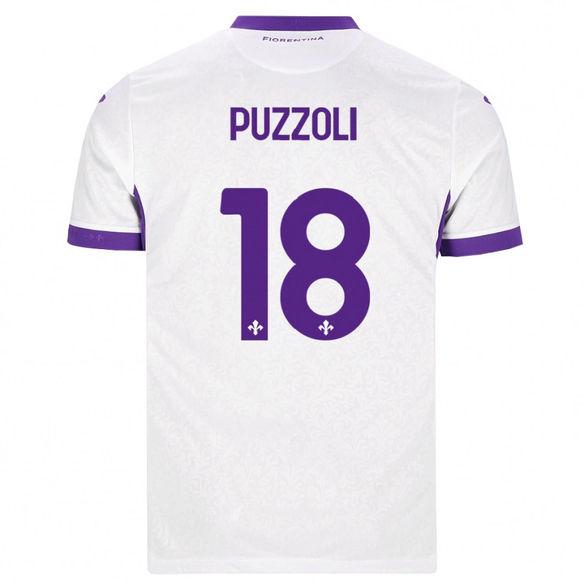 Danxen Men Giorgio Puzzoli #18 White Purple Away Jersey 2026/27 T-Shirt