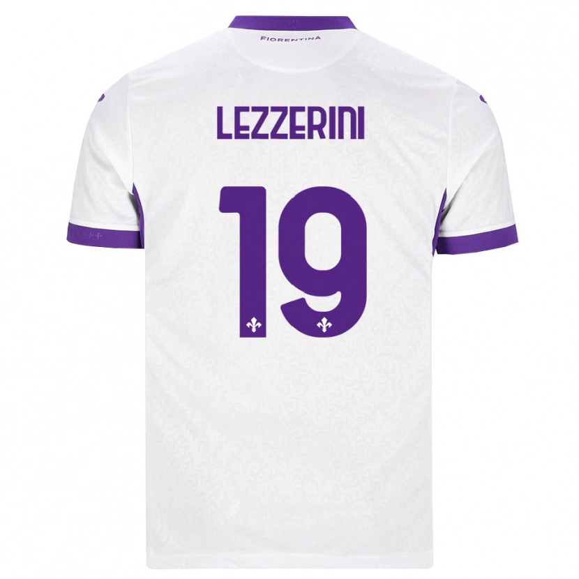 Danxen Men Luca Lezzerini #19 White Purple Away Jersey 2026/27 T-Shirt