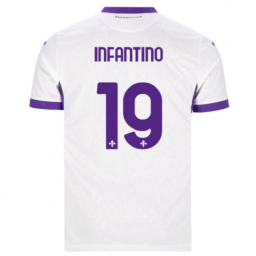 Danxen Men Gino Infantino #19 White Purple Away Jersey 2026/27 T-Shirt