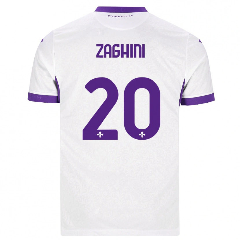 Danxen Men Alice Zaghini #20 White Purple Away Jersey 2026/27 T-Shirt