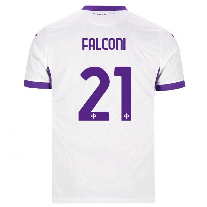 Danxen Men Niccolo Falconi #21 White Purple Away Jersey 2026/27 T-Shirt
