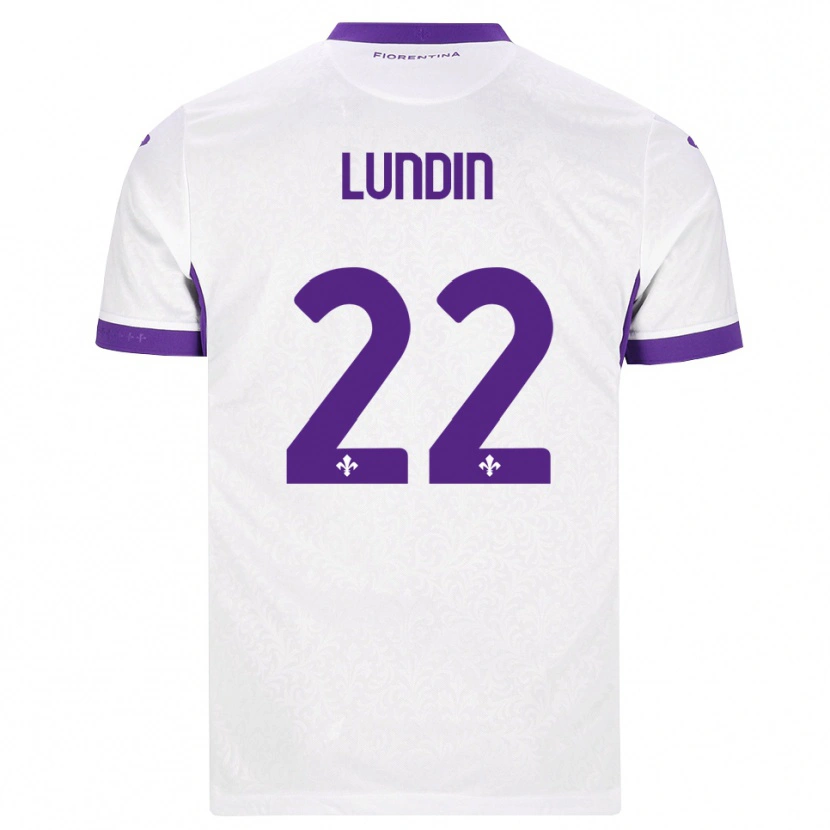 Danxen Men Karin Lundin #22 White Purple Away Jersey 2026/27 T-Shirt