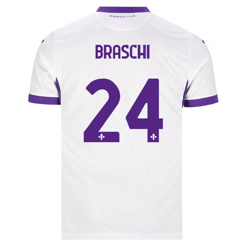 Danxen Men Riccardo Braschi #24 White Purple Away Jersey 2026/27 T-Shirt