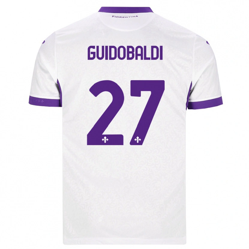 Danxen Men Filippo Guidobaldi #27 White Purple Away Jersey 2026/27 T-Shirt