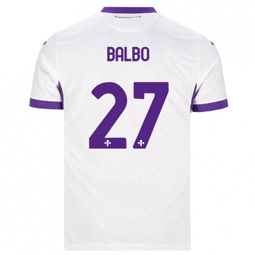 Danxen Men Luis Balbo #27 White Purple Away Jersey 2026/27 T-Shirt