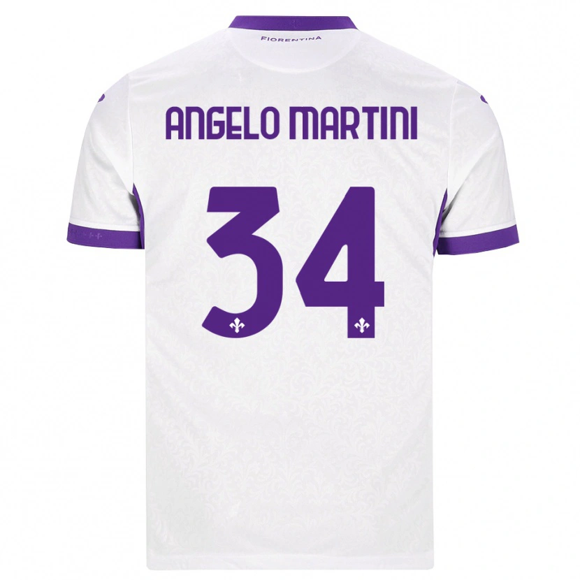 Danxen Men Angelo Martini #34 White Purple Away Jersey 2026/27 T-Shirt