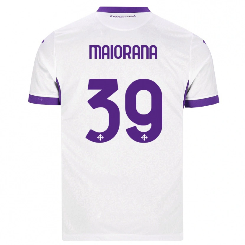 Danxen Men Stefano Maiorana #39 White Purple Away Jersey 2026/27 T-Shirt