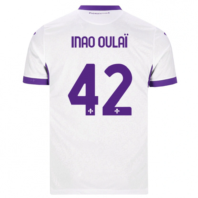 Danxen Men Christ Inao Oulaï #42 White Purple Away Jersey 2026/27 T-Shirt