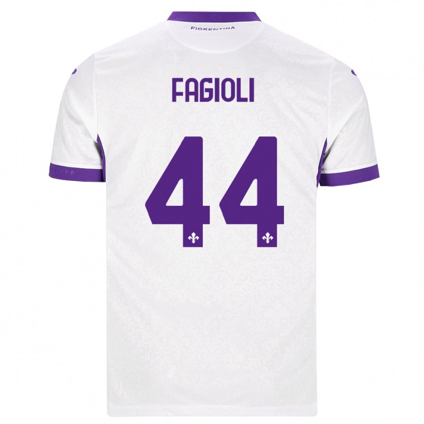 Danxen Men Nicolò Fagioli #44 White Purple Away Jersey 2026/27 T-Shirt