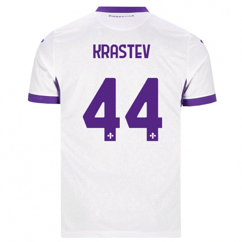 Danxen Men Dimo Krastev #44 White Purple Away Jersey 2026/27 T-Shirt