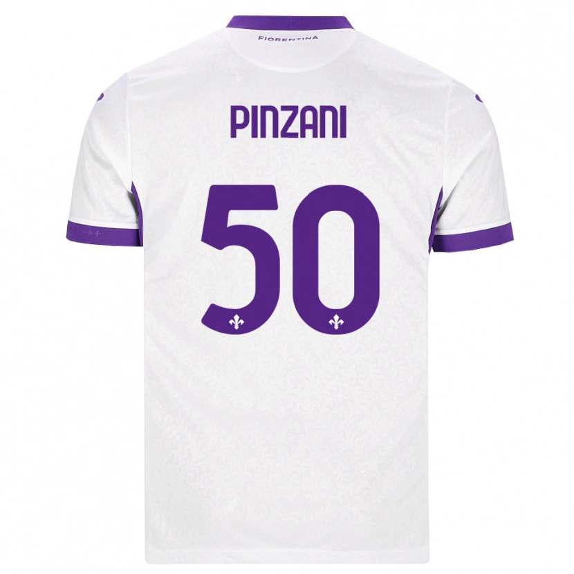 Danxen Men Lorenzo Pinzani #50 White Purple Away Jersey 2026/27 T-Shirt