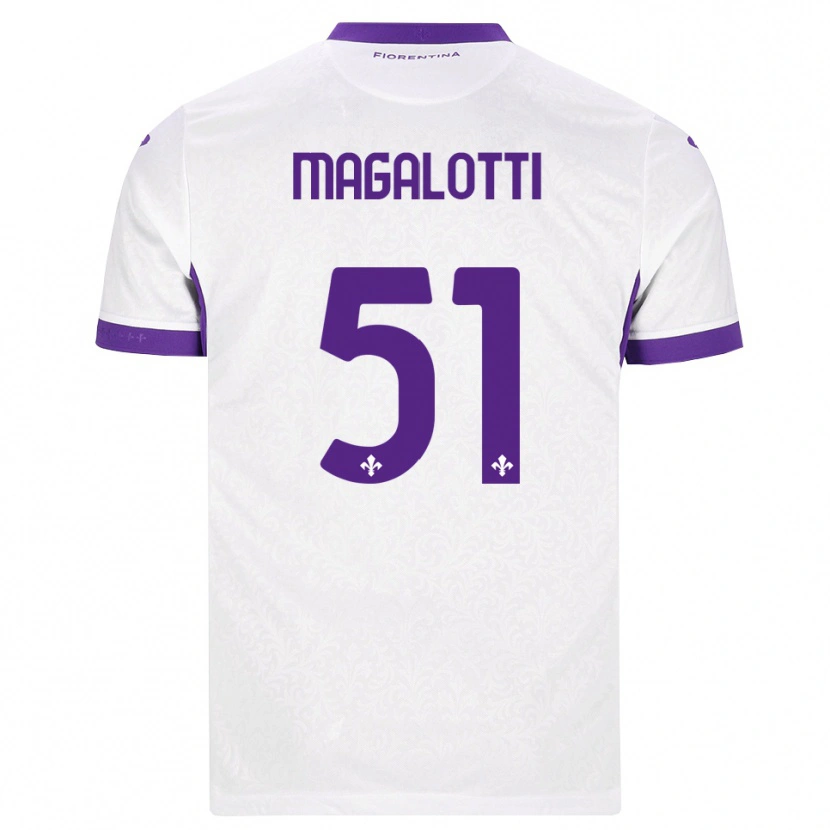 Danxen Men Mattia Magalotti #51 White Purple Away Jersey 2026/27 T-Shirt