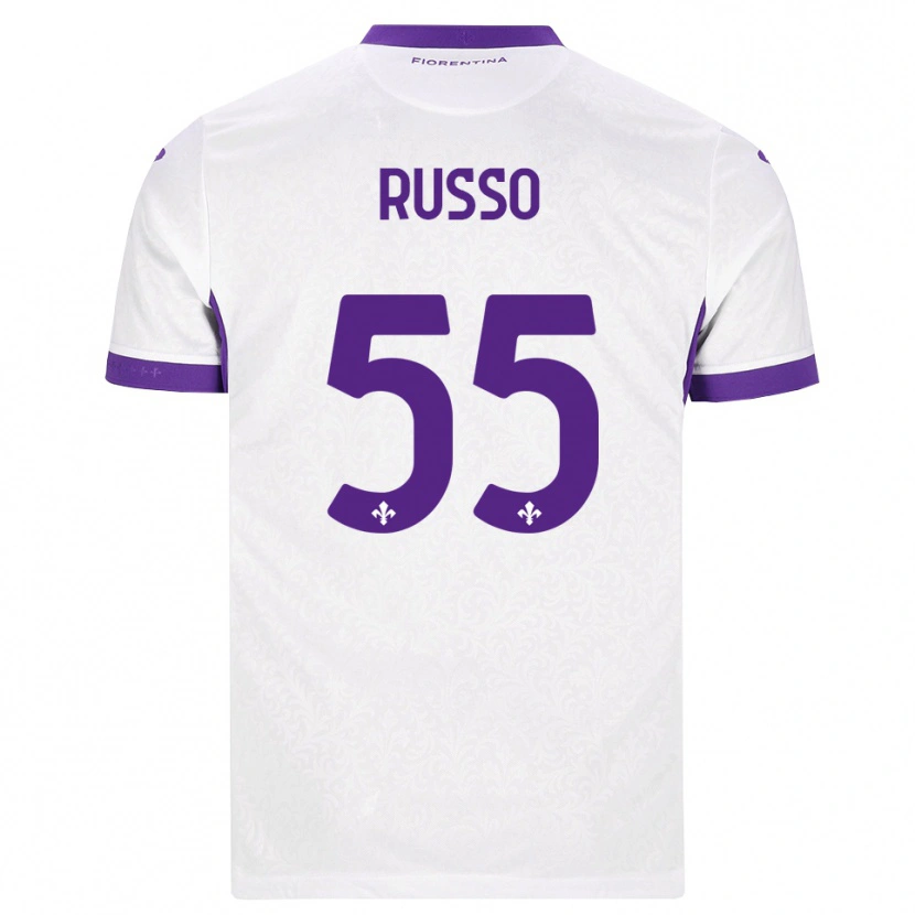 Danxen Men Federica Russo #55 White Purple Away Jersey 2026/27 T-Shirt