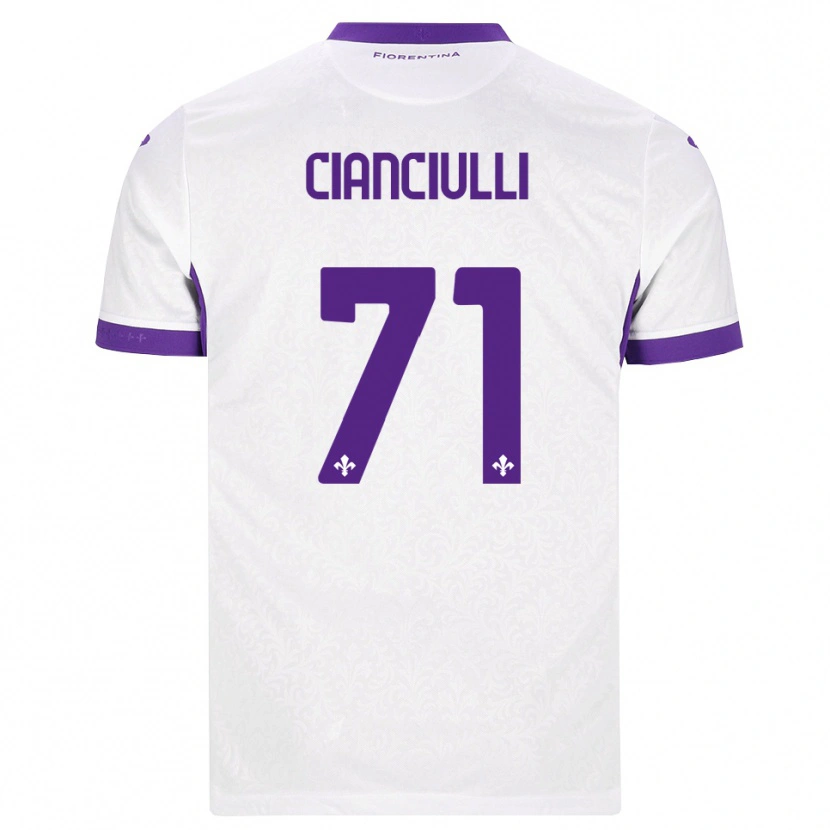 Danxen Men Salvatore Cianciulli #71 White Purple Away Jersey 2026/27 T-Shirt