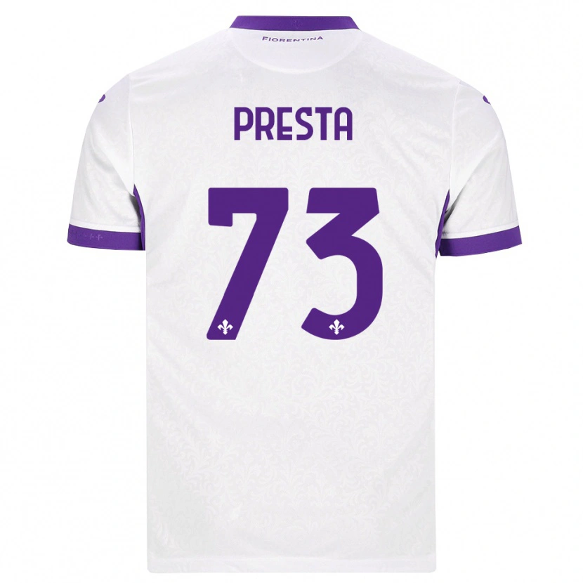 Danxen Men Francesco Presta #73 White Purple Away Jersey 2026/27 T-Shirt