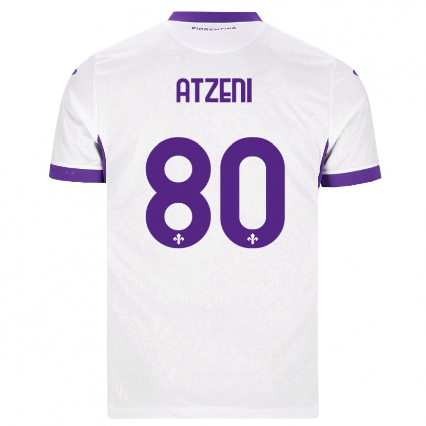Danxen Men Davide Atzeni #80 White Purple Away Jersey 2026/27 T-Shirt