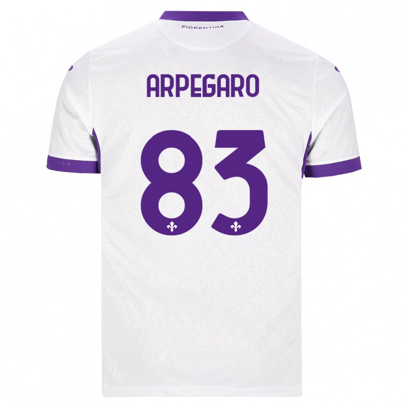 Danxen Men Sofia Arpegaro #83 White Purple Away Jersey 2026/27 T-Shirt