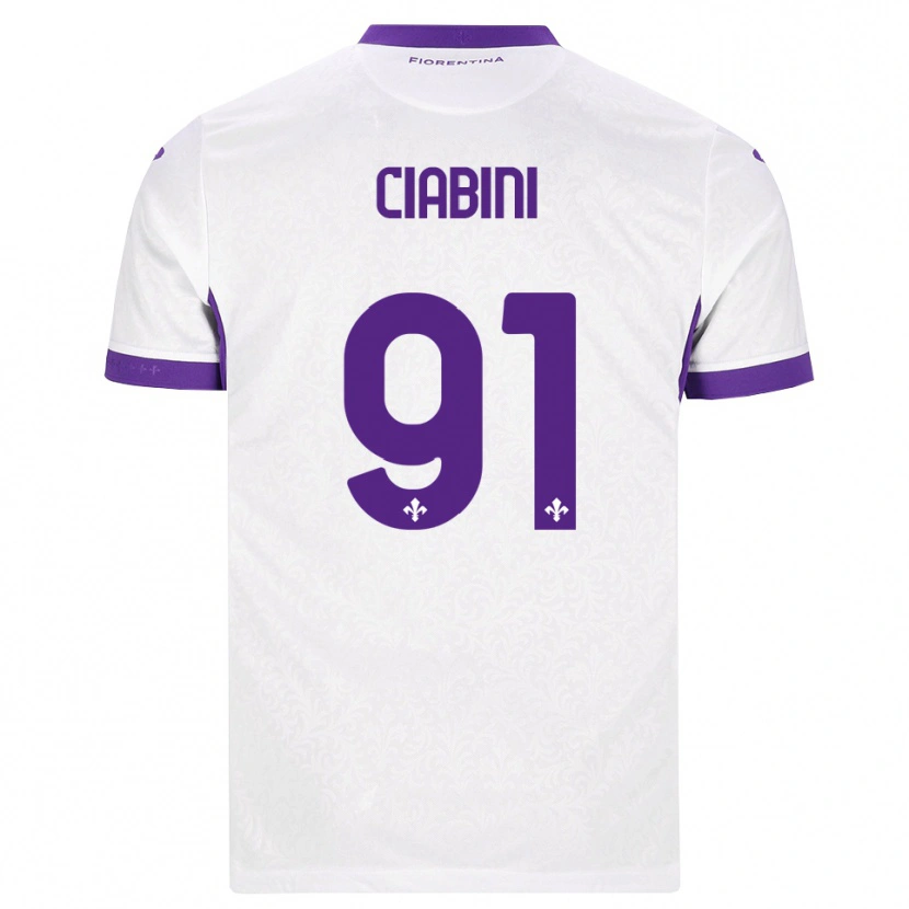 Danxen Men Giulia Ciabini #91 White Purple Away Jersey 2026/27 T-Shirt