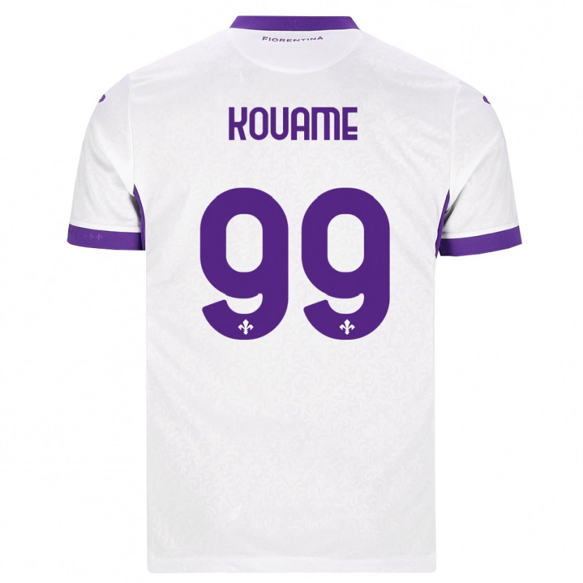 Danxen Men Christian Kouame #99 White Purple Away Jersey 2026/27 T-Shirt