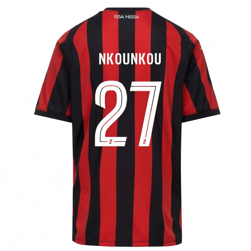 Danxen Men Niels Nkounkou #27 Red Black White Home Jersey 2026/27 T-Shirt
