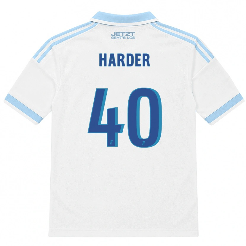 Danxen Men Conrad Harder #40 Light Sky Blue White Red Away Jersey 2026/27 T-Shirt
