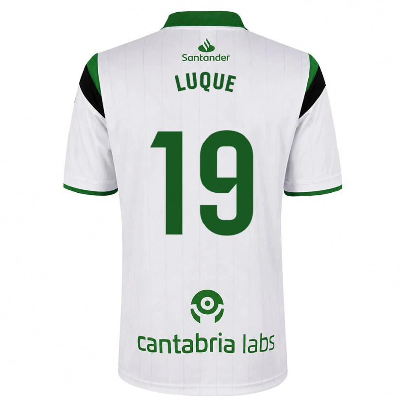 Danxen Women Iker Luque #19 White Green Black Home Jersey 2026/27 T-Shirt